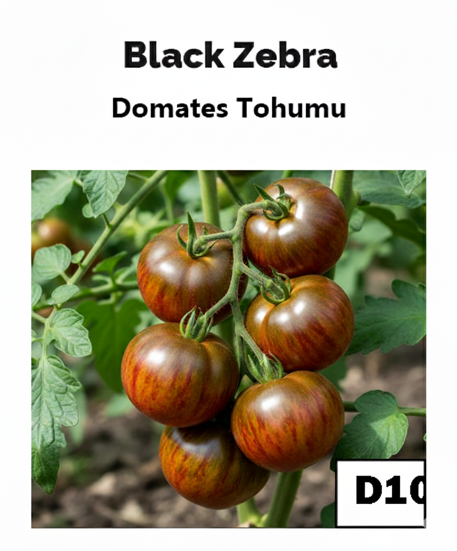 Siyah Zebra Çeri – Çizgili Bordo Domates - AdaFide